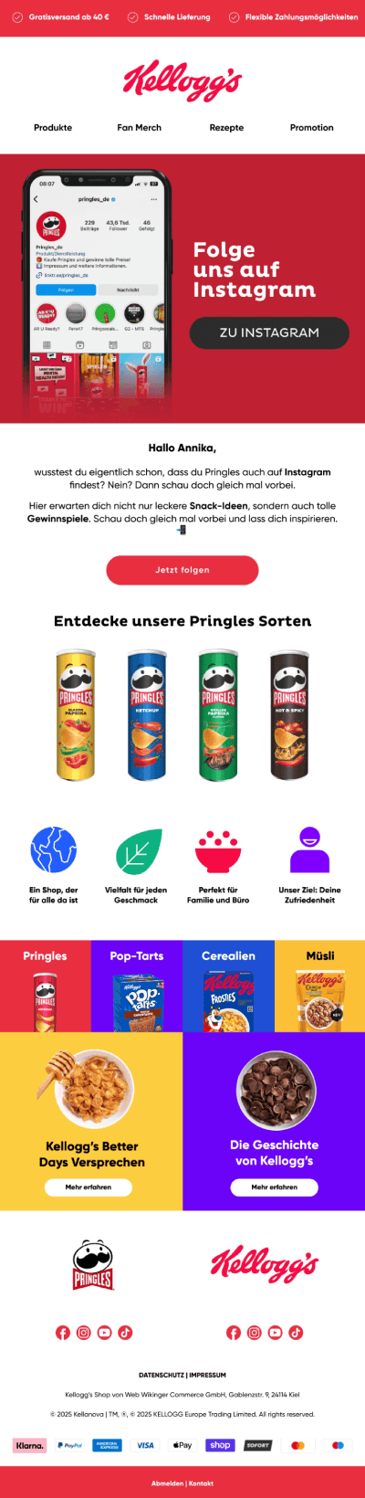 Kellanova — Folgst du uns schon auf Instagram? 📱