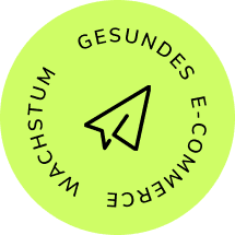 Gesundes E-Commerce Wachstum Badge