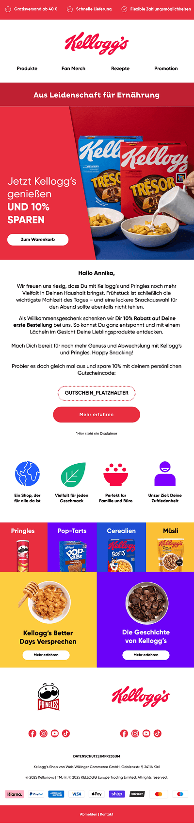 Kellanova — Hunger ist Kellogg's Leidenschaft 🥣💪🏻