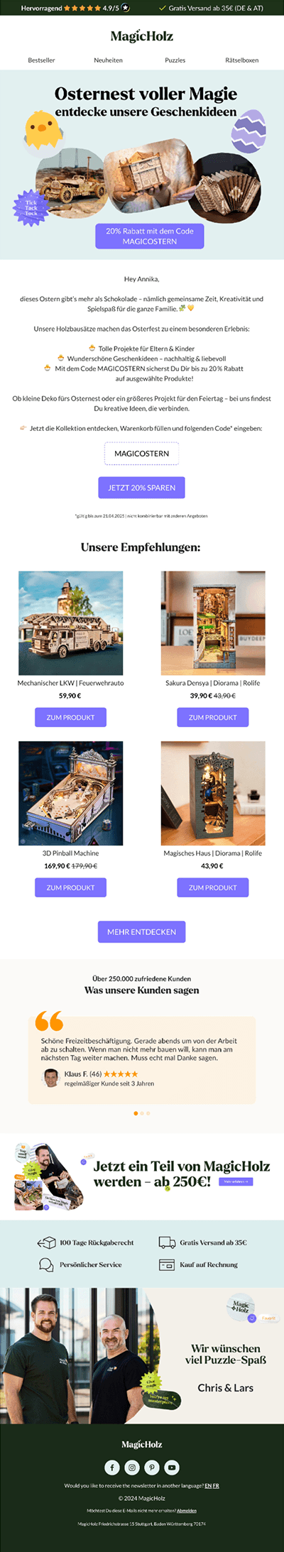 Magic Holz — 🎁 Pssst... Dein Oster-Vorteil wartet! 🐰✨