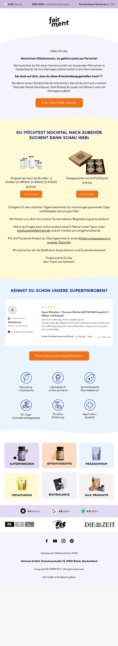 Fairment — Gute Entscheidung! 😍 Willkommen in der Fairmilie
