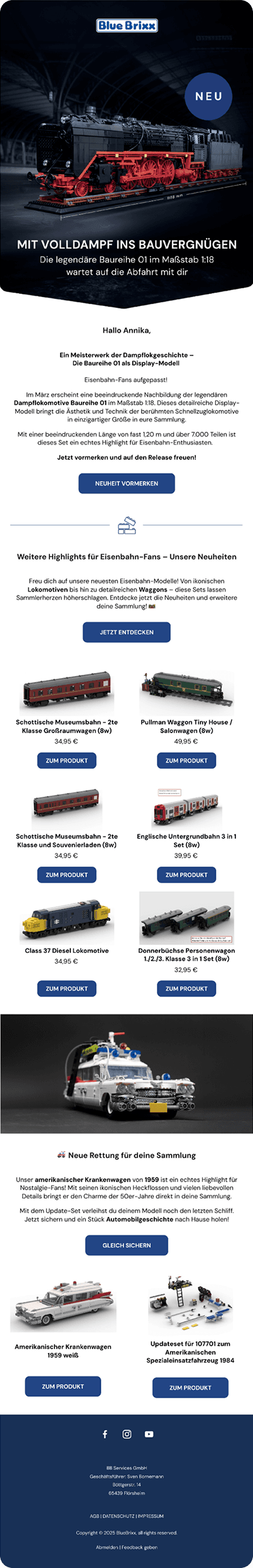 Bluebrixx — Ein Meisterwerk der Dampflokgeschichte